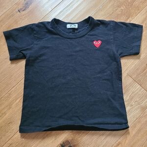 Black PLAY Comme des Garcons toddler shirt 6